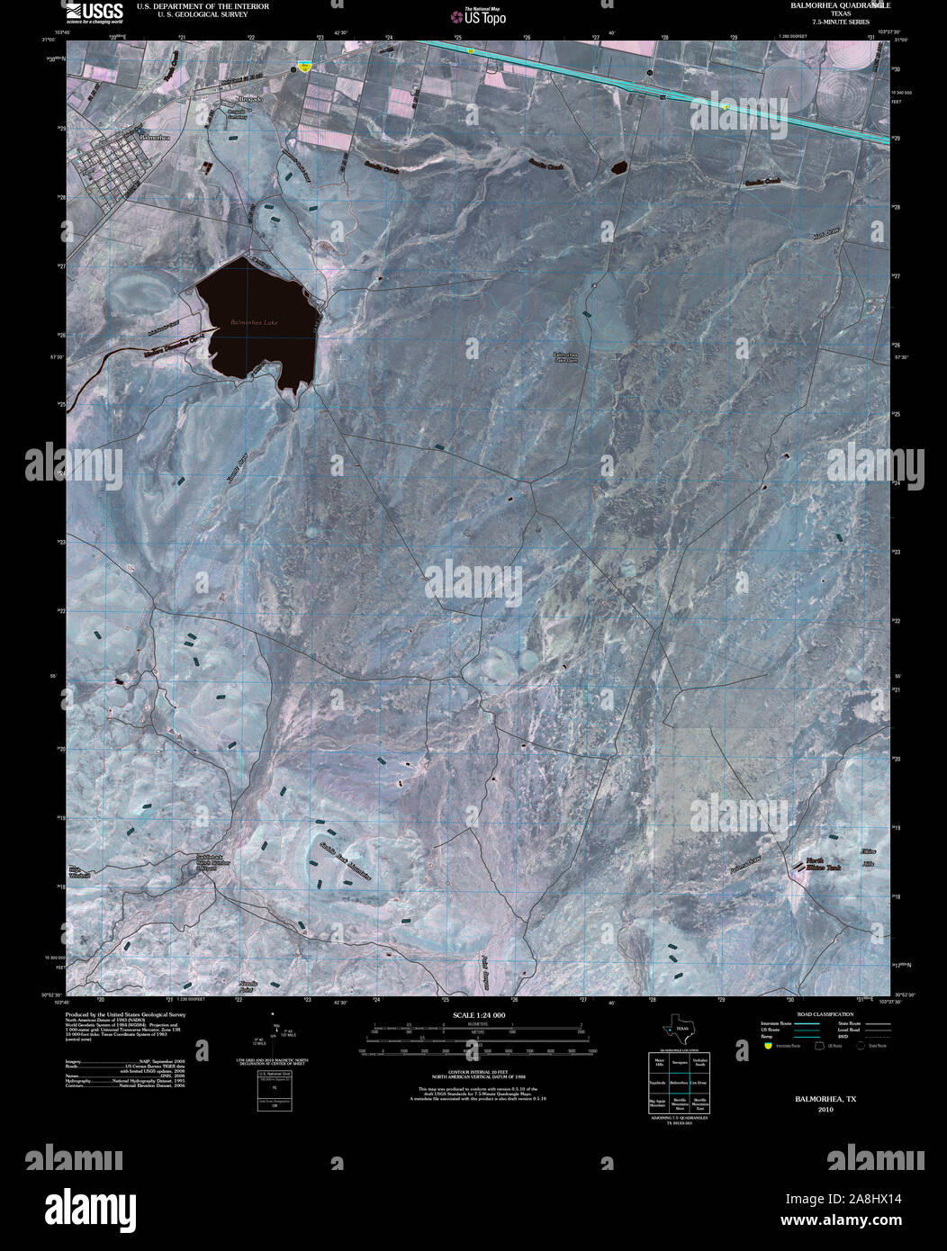 Map of balmorhea texas hires stock photography and images Alamy