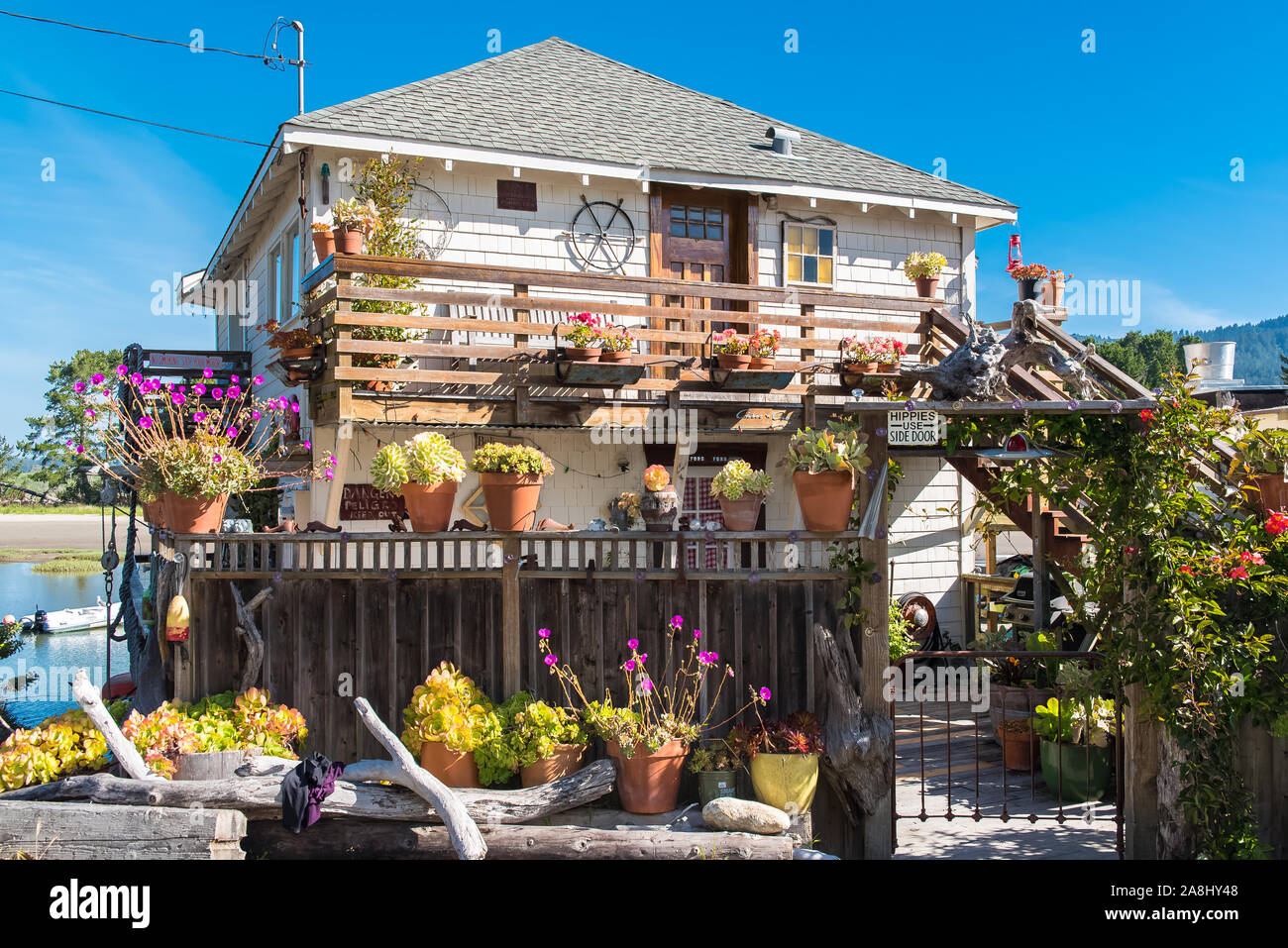 Bolinas, California, USA, typical house in the village Stock Photo Alamy