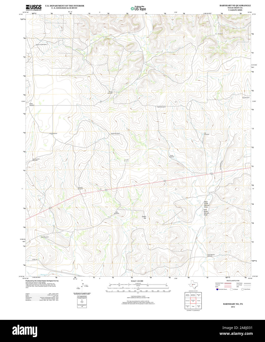 Map of barnhart texas hires stock photography and images Alamy