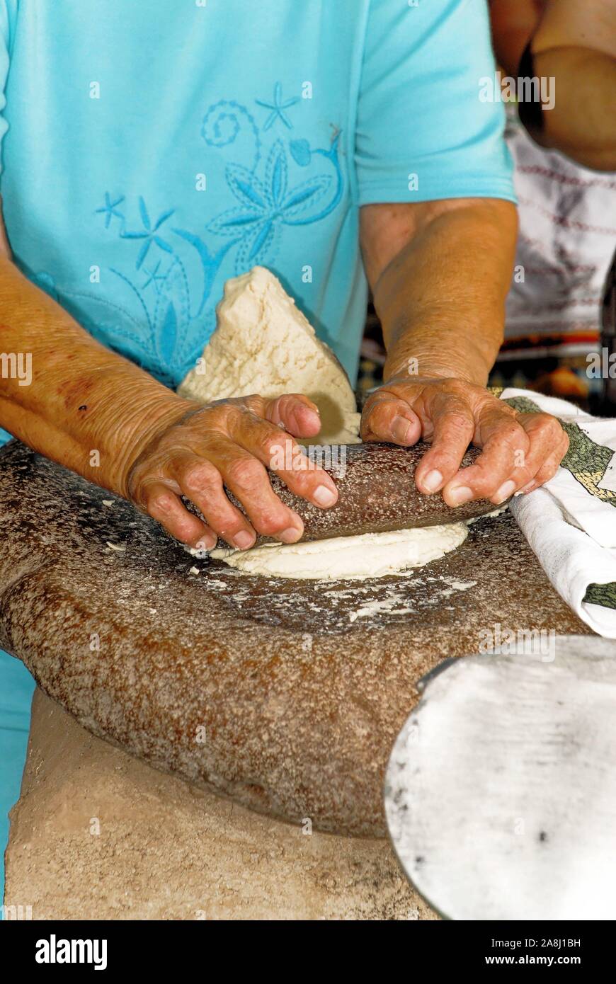 Making tortillas in El Fuerte, Sierra Madre Occidental, Sinaloa State