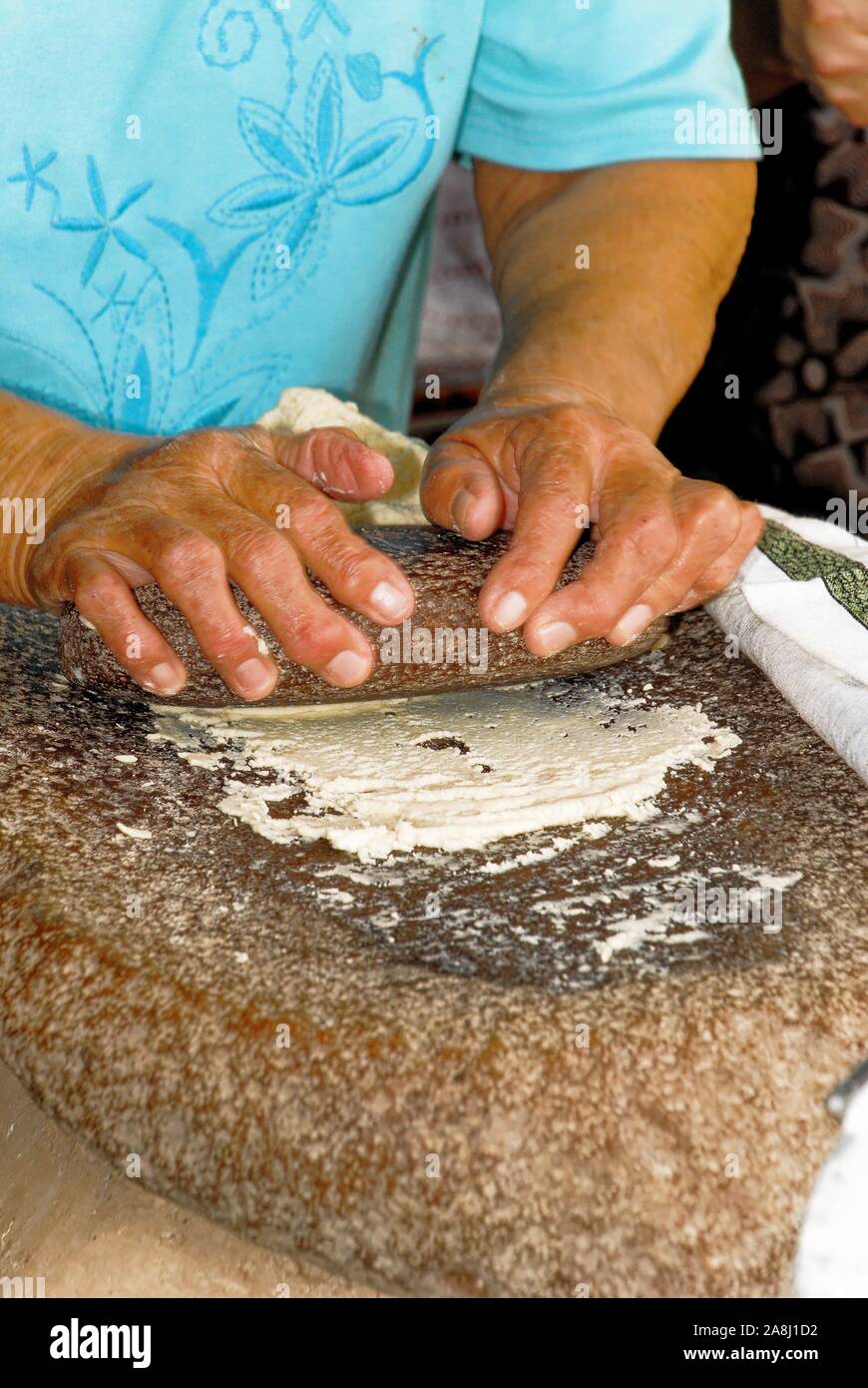 Making tortillas in El Fuerte, Sierra Madre Occidental, Sinaloa State