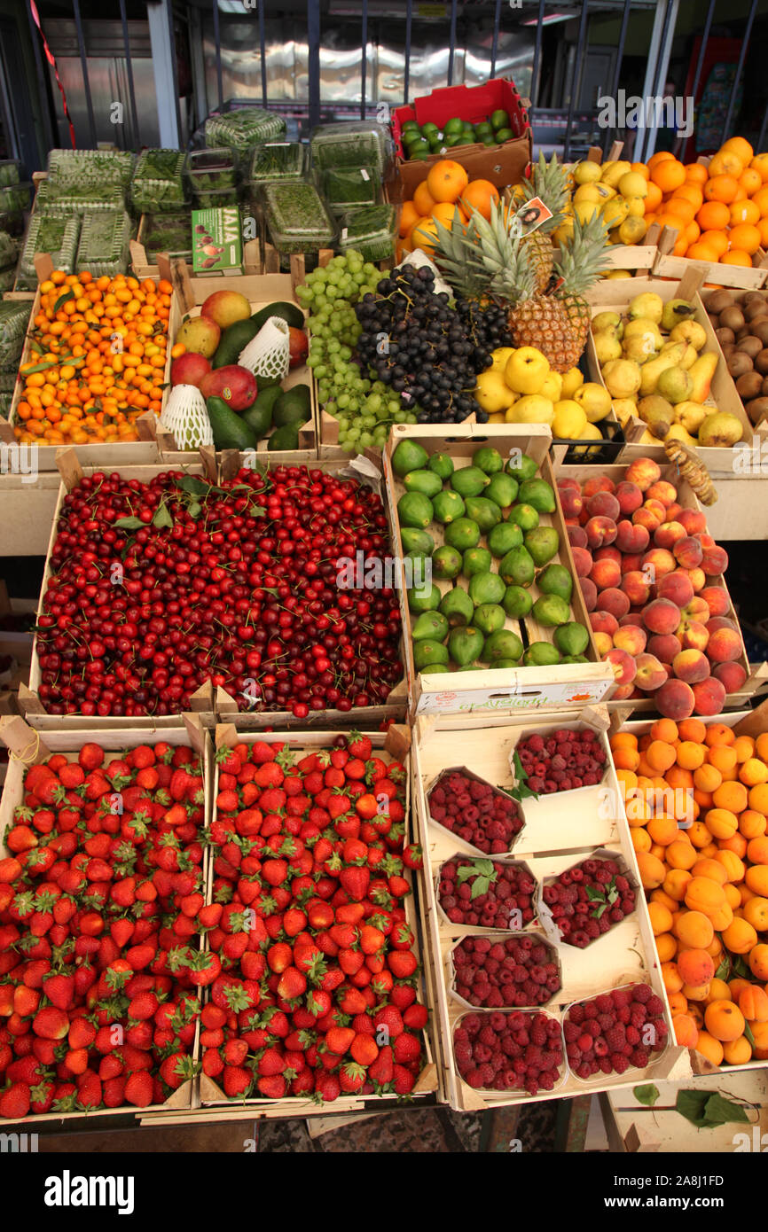 Fruit stand Stock Photo