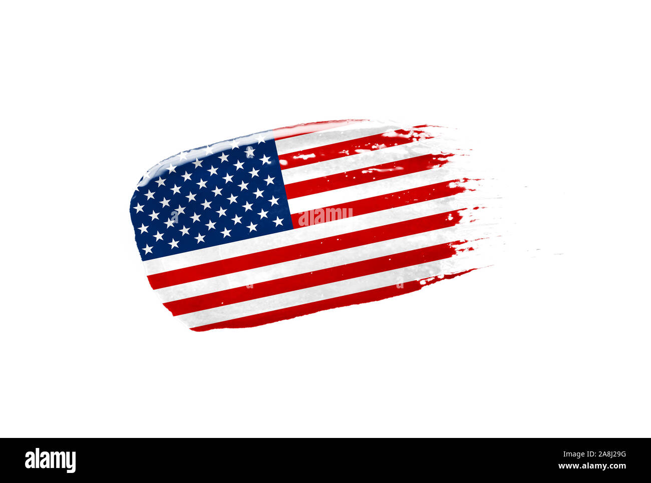 Hand drawn national flag of usa hi-res stock photography and images - Alamy