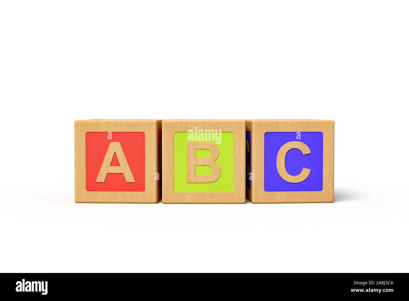 3d rendering of alphabet toy blocks Stock Photo - Alamy