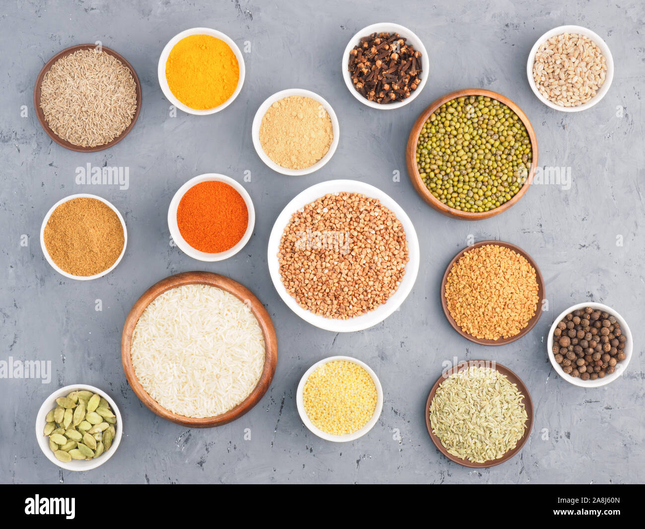 Buckwheat, oat, millet, green cardamom, allspice, cumin, pepper chili