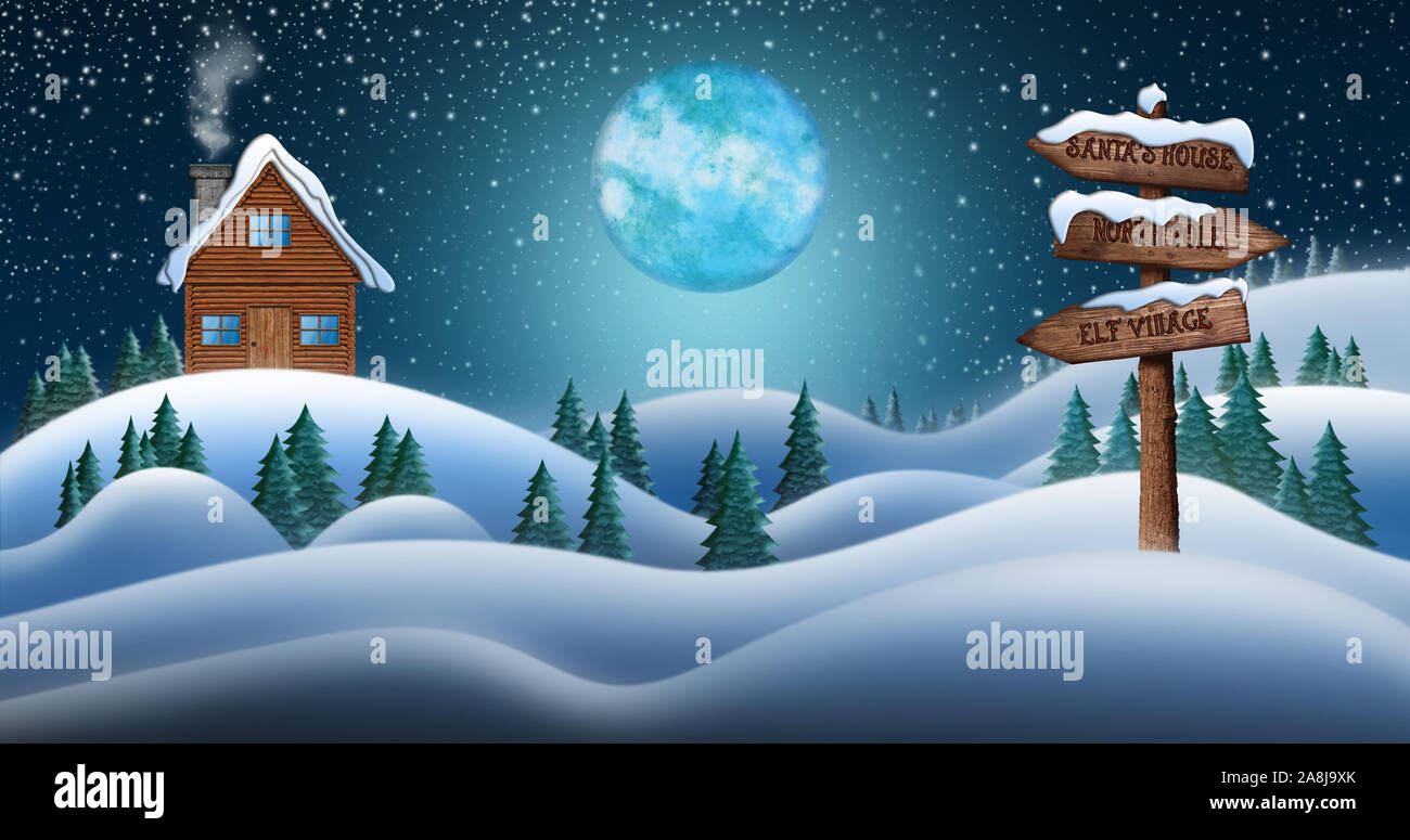 North Pole Santa House Inside