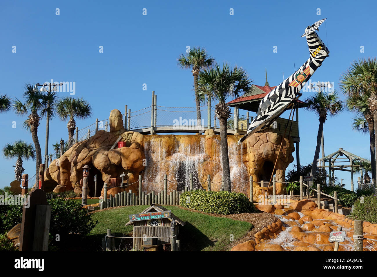 The Congo River Miniature Golf Course in Daytona Beach Shores, Florida Located On Atlantic Avenue Hwy A1A Stock Photo