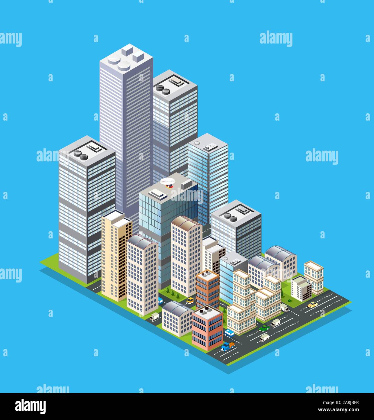 Cityscape design elements Stock Vector