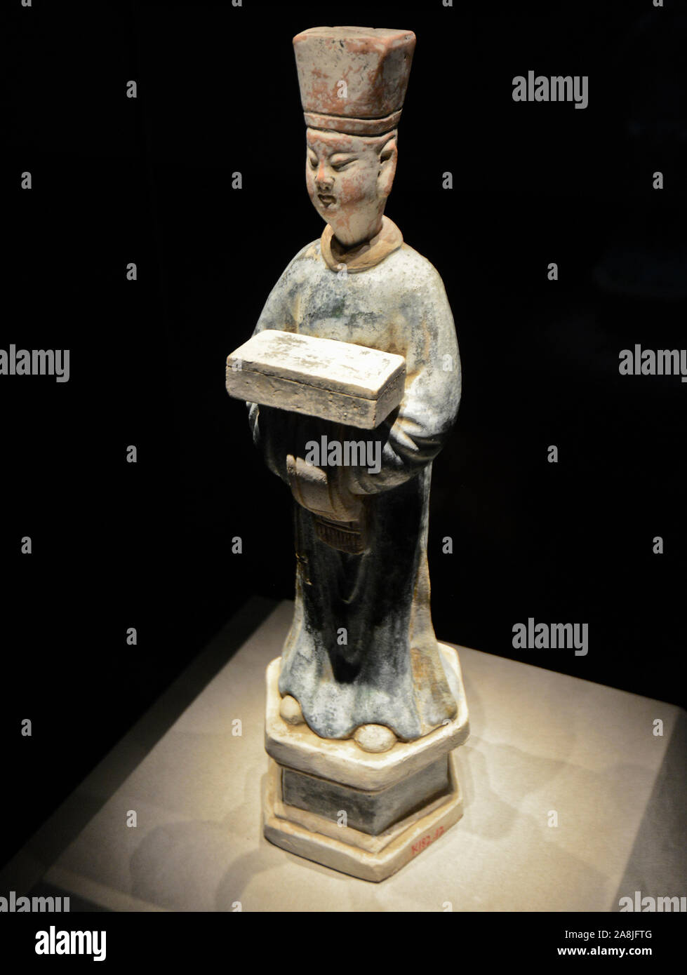Mongolian statue. Ordos Mongolian art. Wuhan Museum, China Stock Photo
