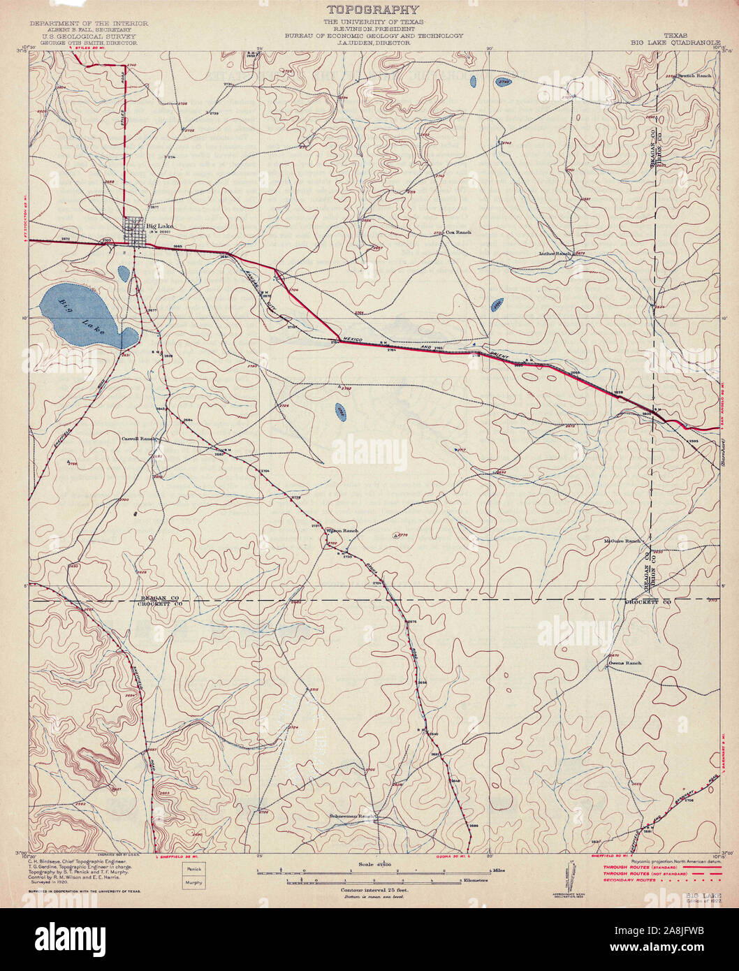 Big lake texas map hires stock photography and images Alamy