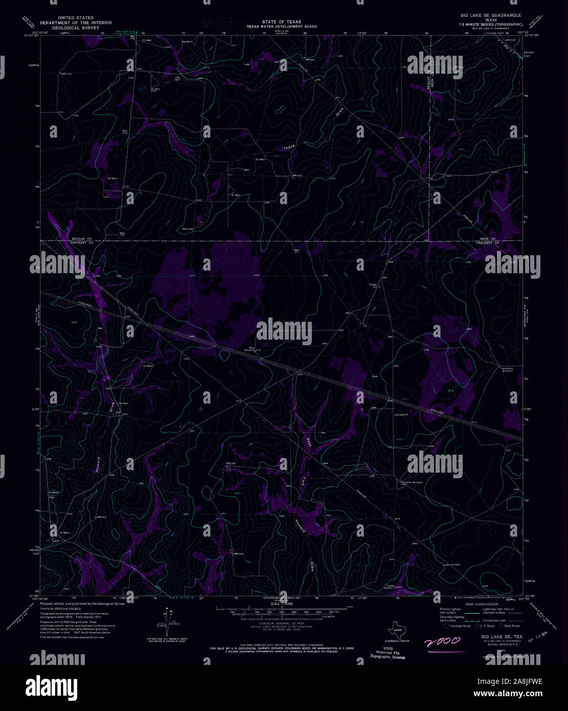 Big lake texas map hires stock photography and images Alamy