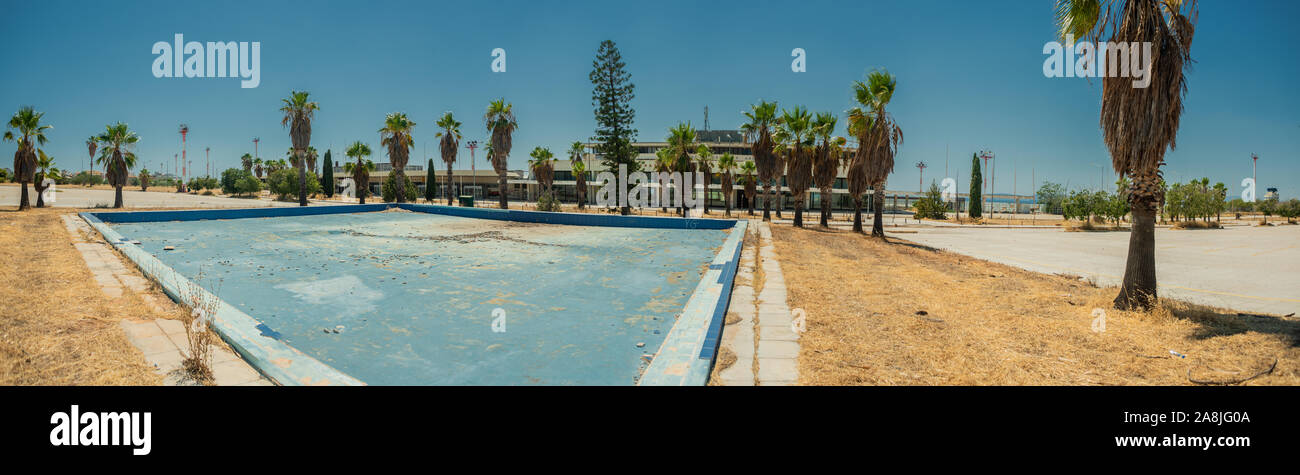 Impressions of the old Ellinikon Athens airport , abandoned in 2001 after the new Athens International Airport Eleftherios Venizelos (ATH) opened for Stock Photo