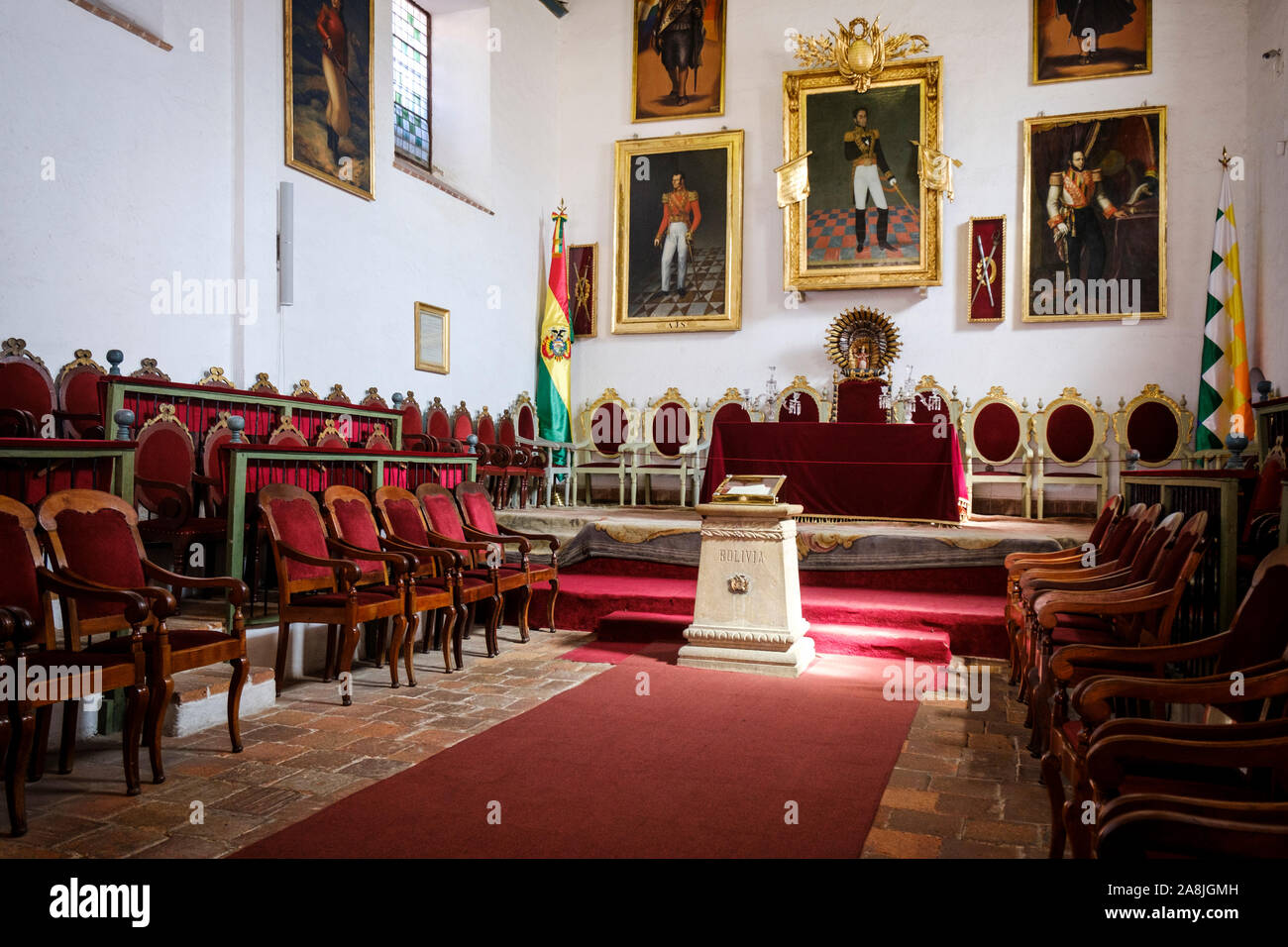 Independence Hall or Salón de la Independencia in the Casa de la