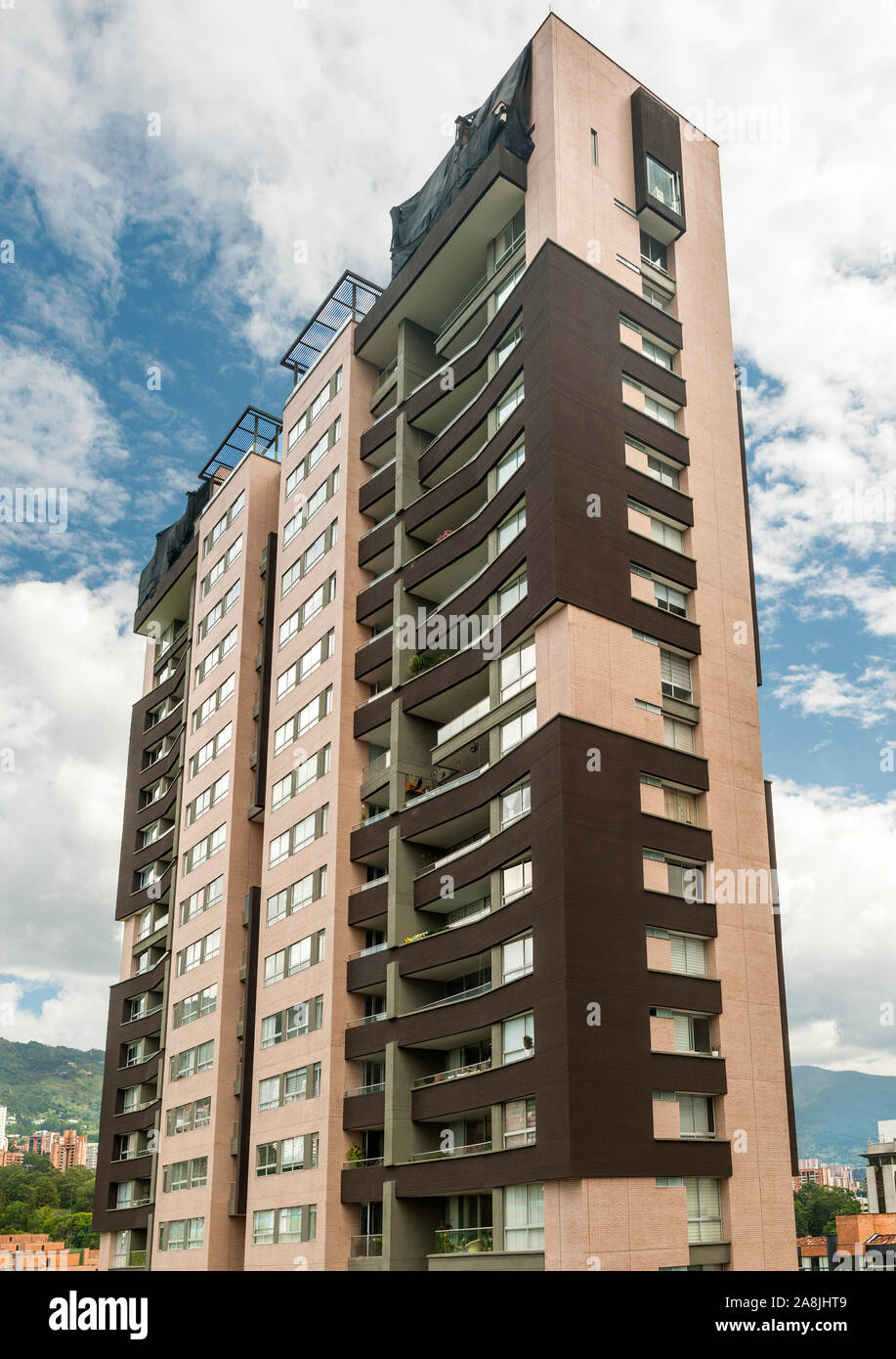 Apartment building in Medellin, Colombia. Stock Photo
