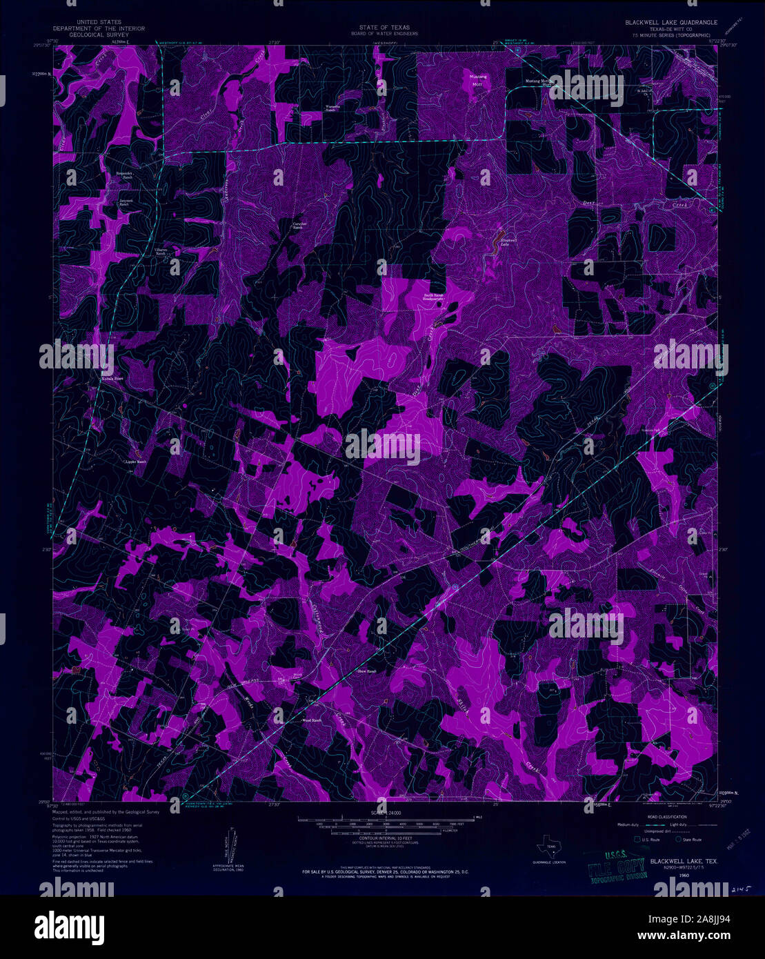 Map of blackwell texas hires stock photography and images Alamy