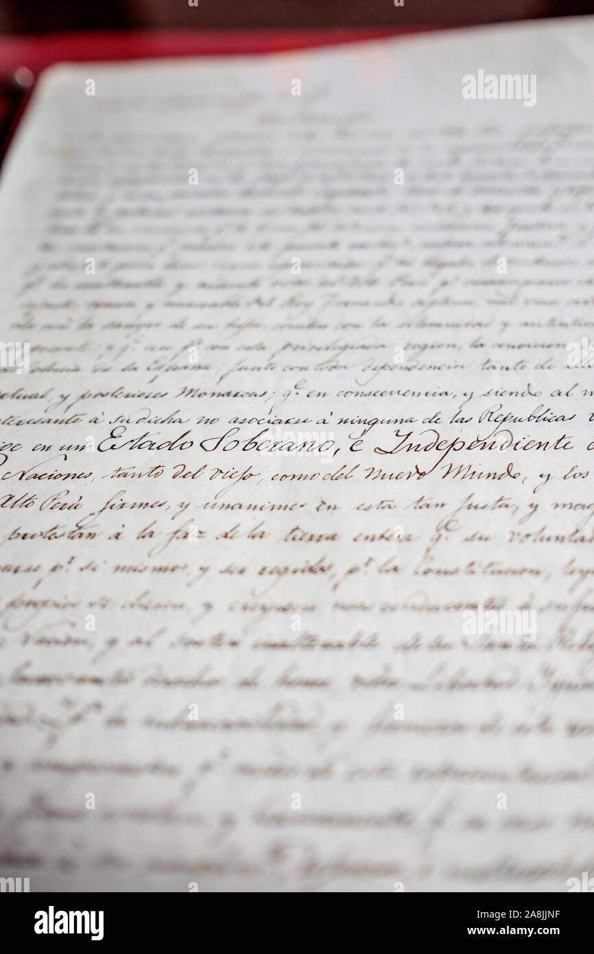 Bolivian Declaration Of Independence Hi res Stock Photography And 