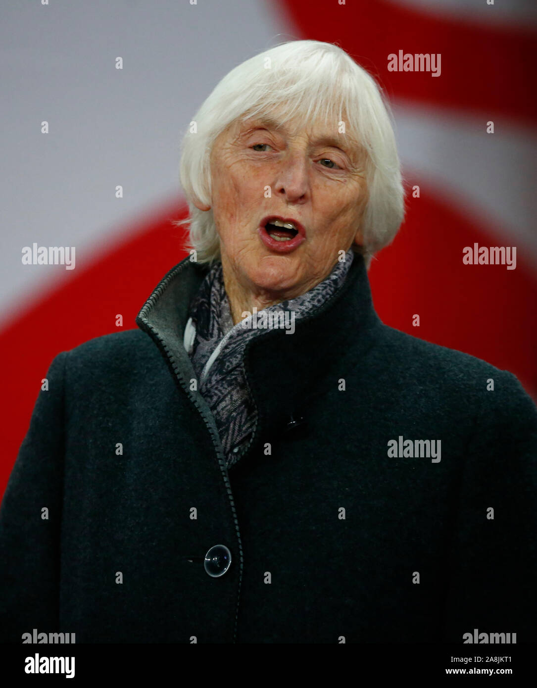 London, UK. 09th Nov, 2019. LONDON, ENGLAND. NOVEMBER 09: Sue Campbell Head of Women's Football during Women's International Friendly between England Women and Germany Women at Wembley stadium in London, England on November 09, 2019 Credit: Action Foto Sport/Alamy Live News Stock Photo
