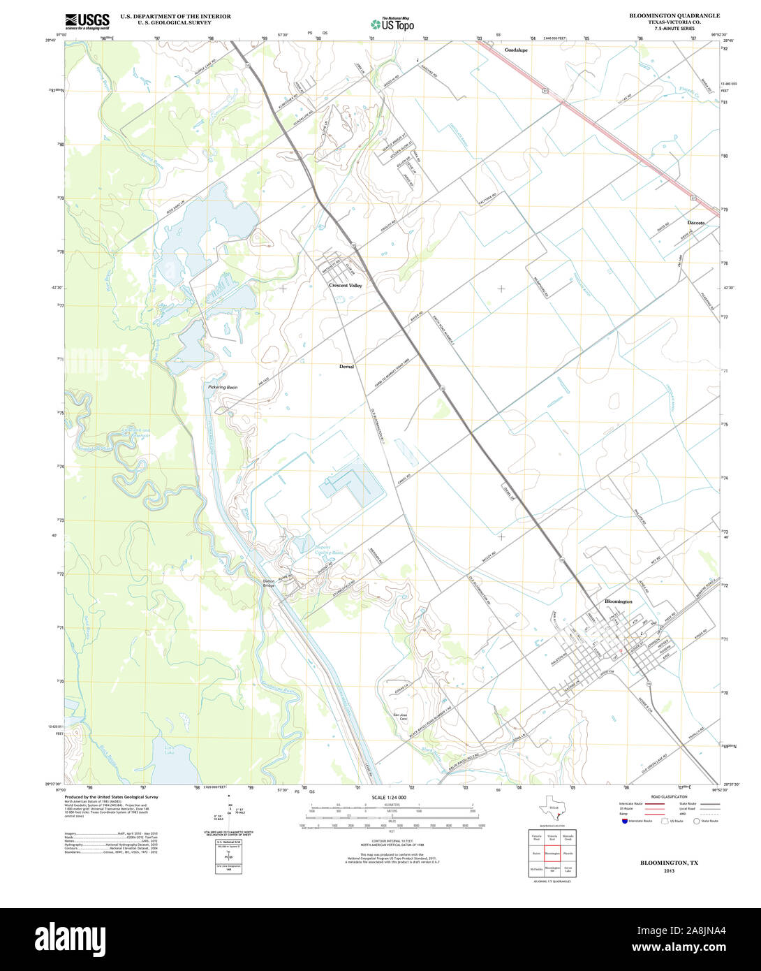 Map of bloomington texas Cut Out Stock Images & Pictures Alamy