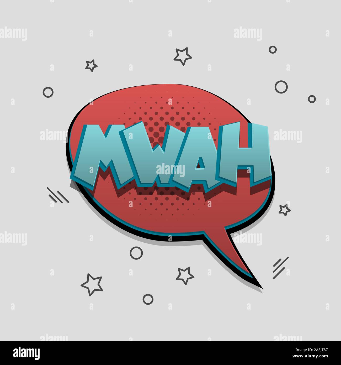Comic text speech bubble pop art design Stock Vector Image & Art - Alamy