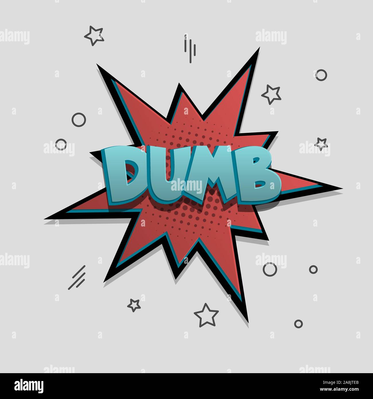 Comic text speech bubble pop art design Stock Vector Image & Art - Alamy