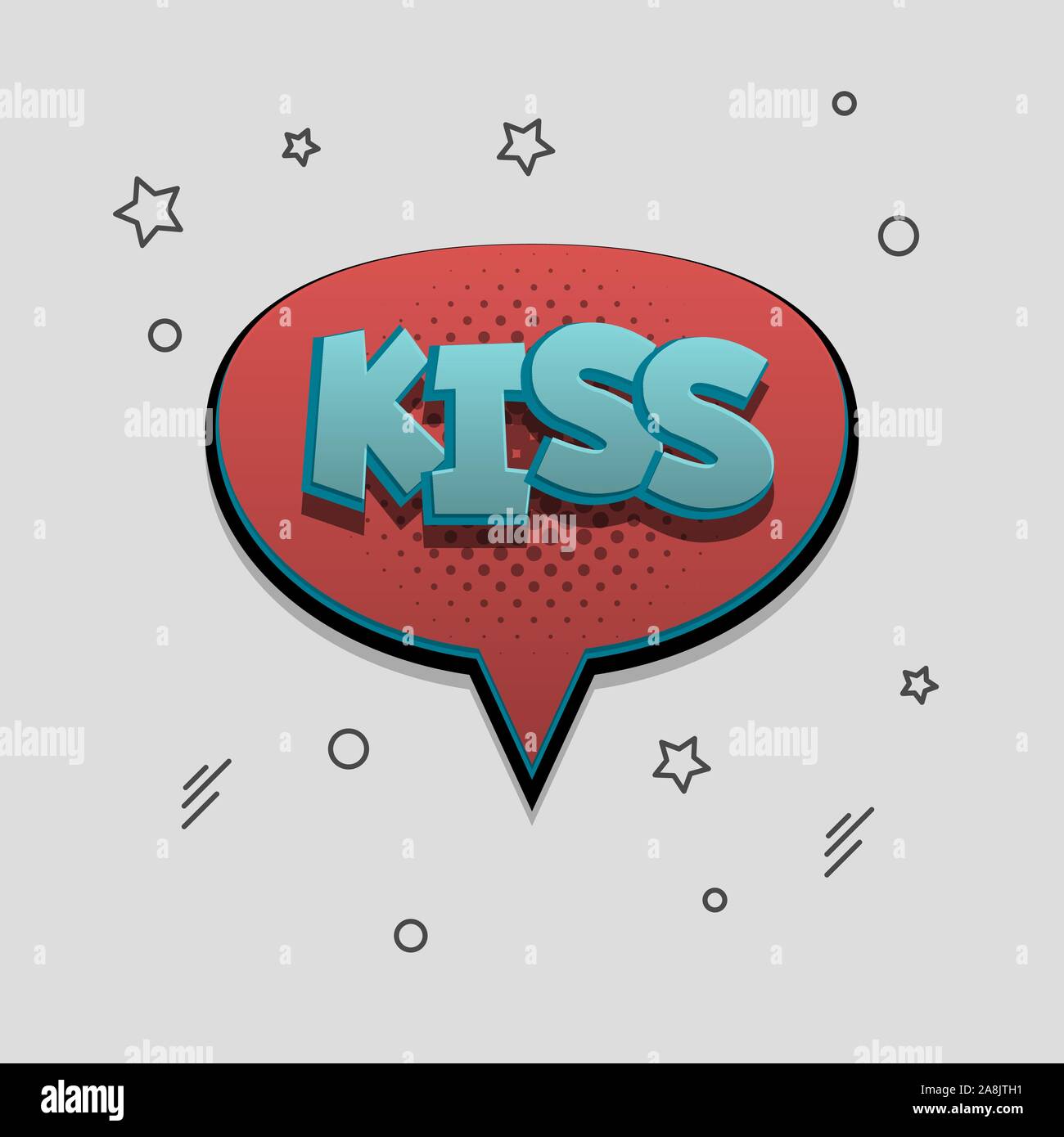 Comic text speech bubble pop art design Stock Vector Image & Art - Alamy