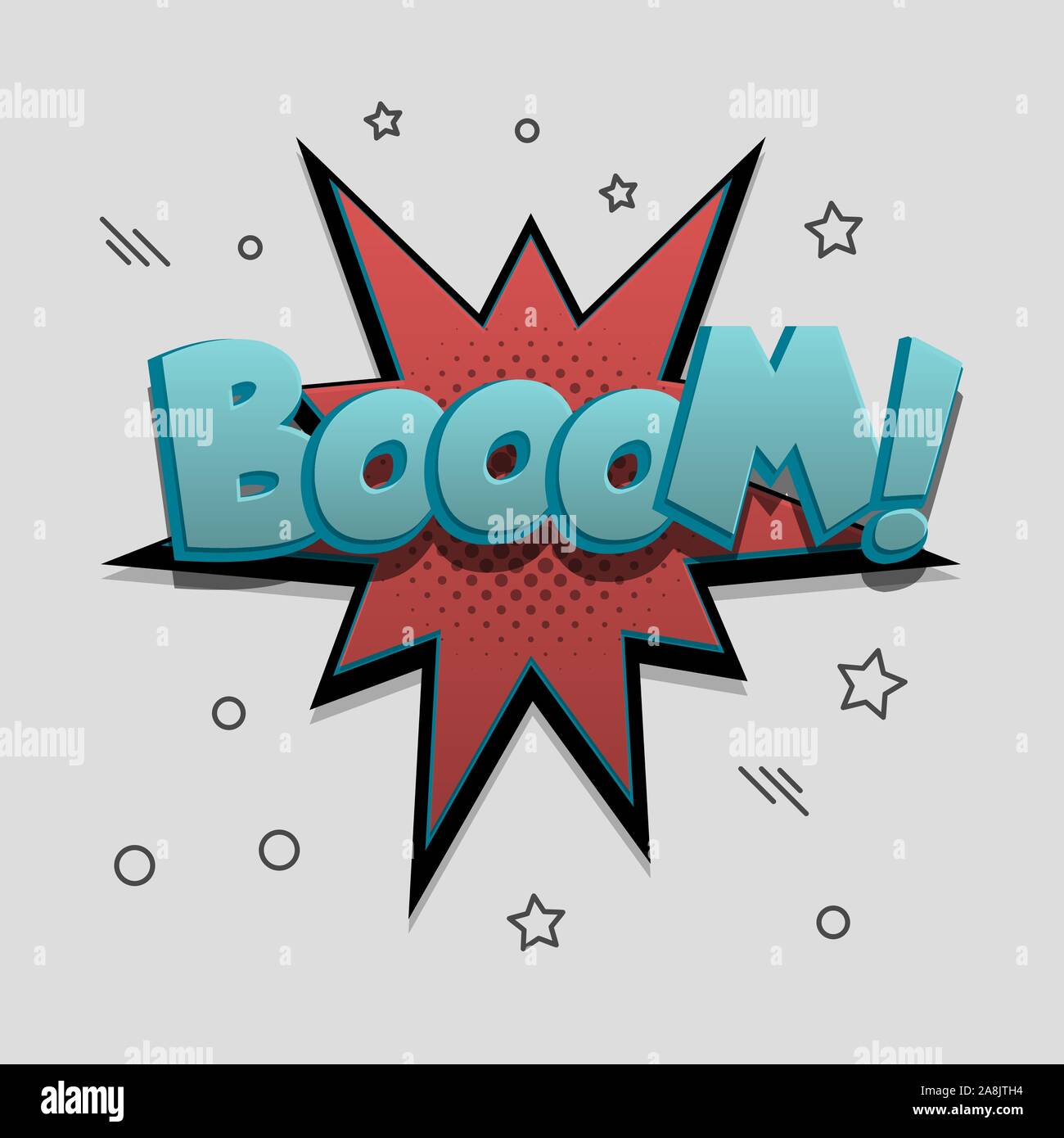 Comic text speech bubble pop art design Stock Vector Image & Art - Alamy