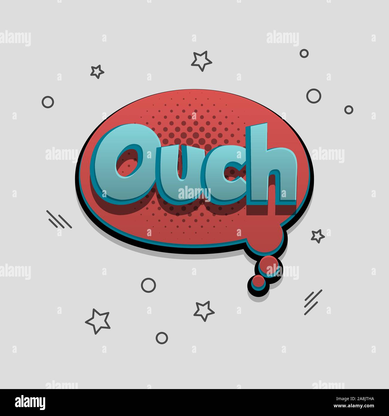 Comic text speech bubble pop art design Stock Vector Image & Art - Alamy