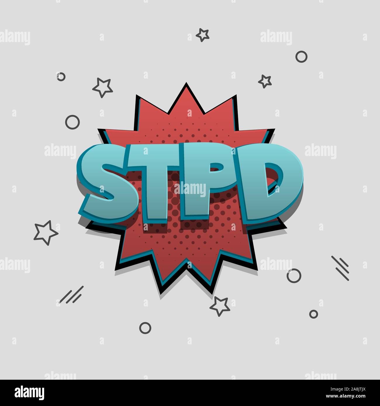 Comic text speech bubble pop art design Stock Vector Image & Art - Alamy