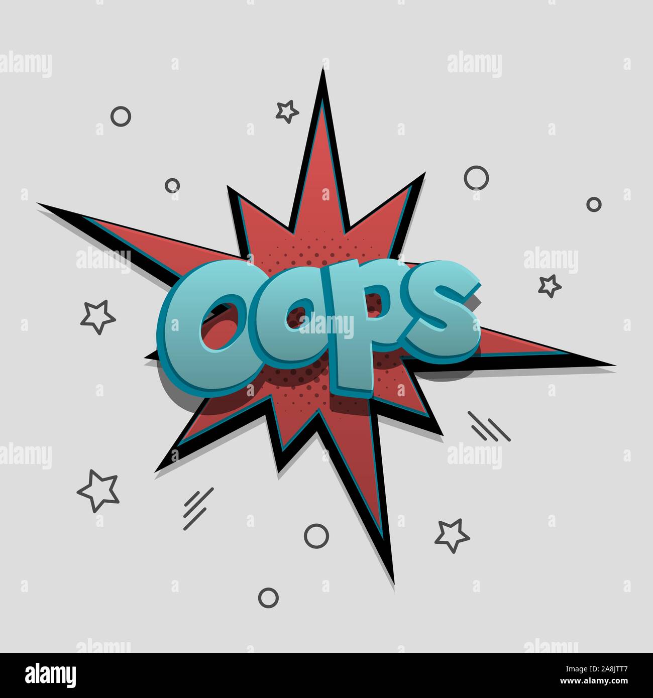 Comic text speech bubble pop art design Stock Vector Image & Art - Alamy