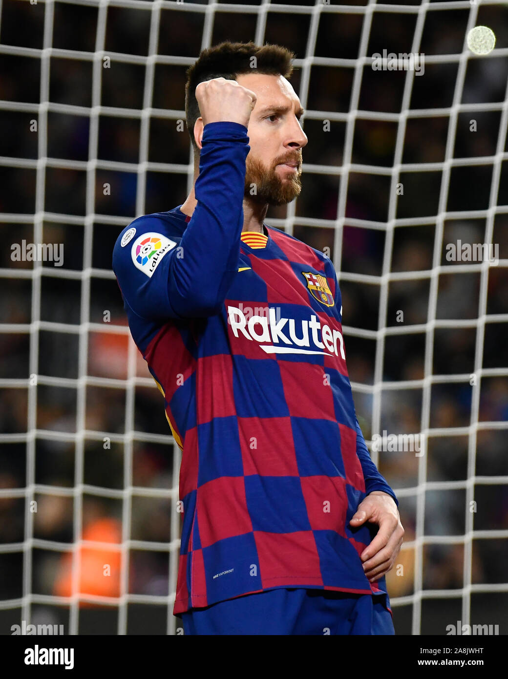 Lionel messi barcelona goal 2020 hi-res stock photography and images