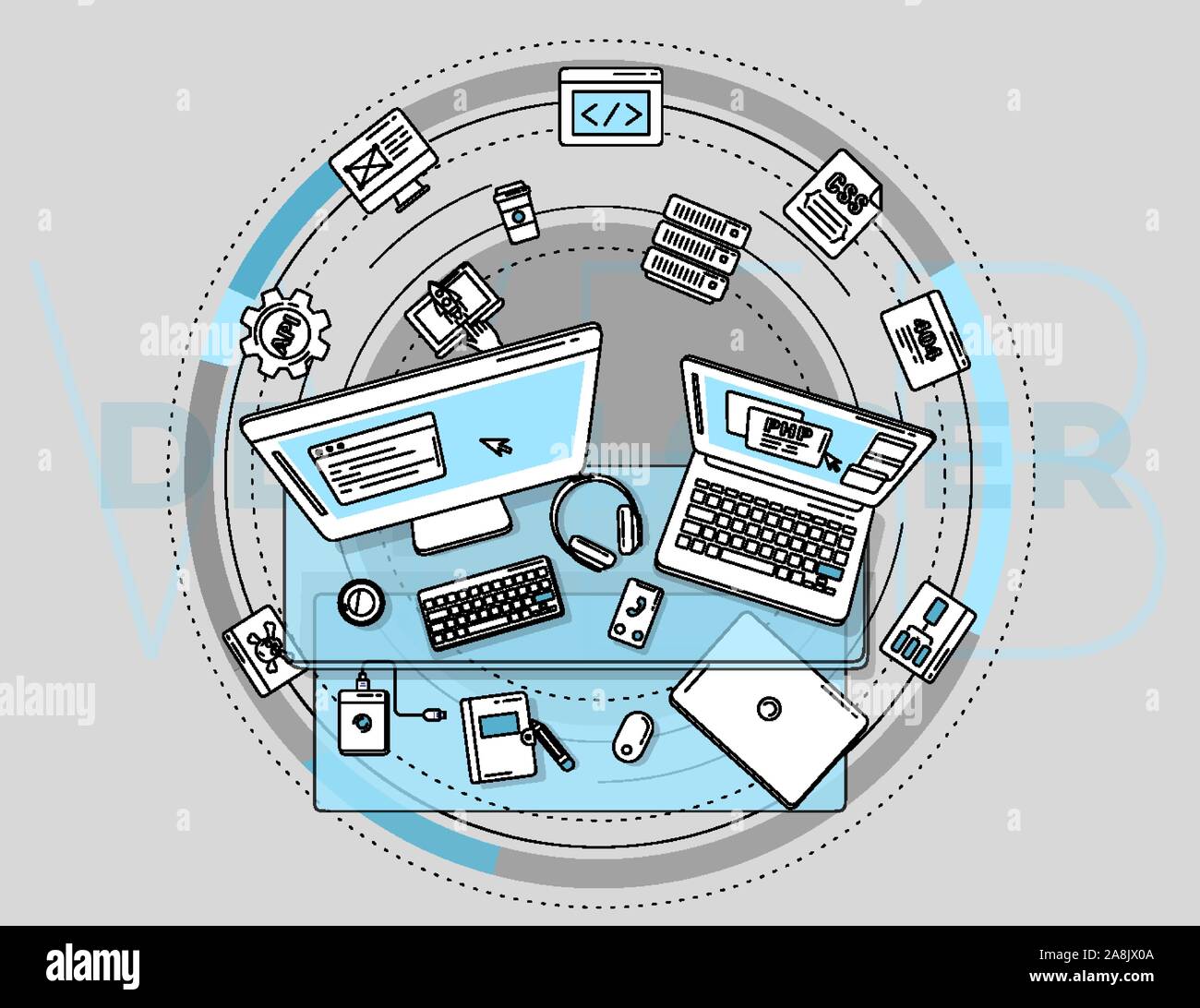 Designed to attract attention Stock Vector Images Alamy