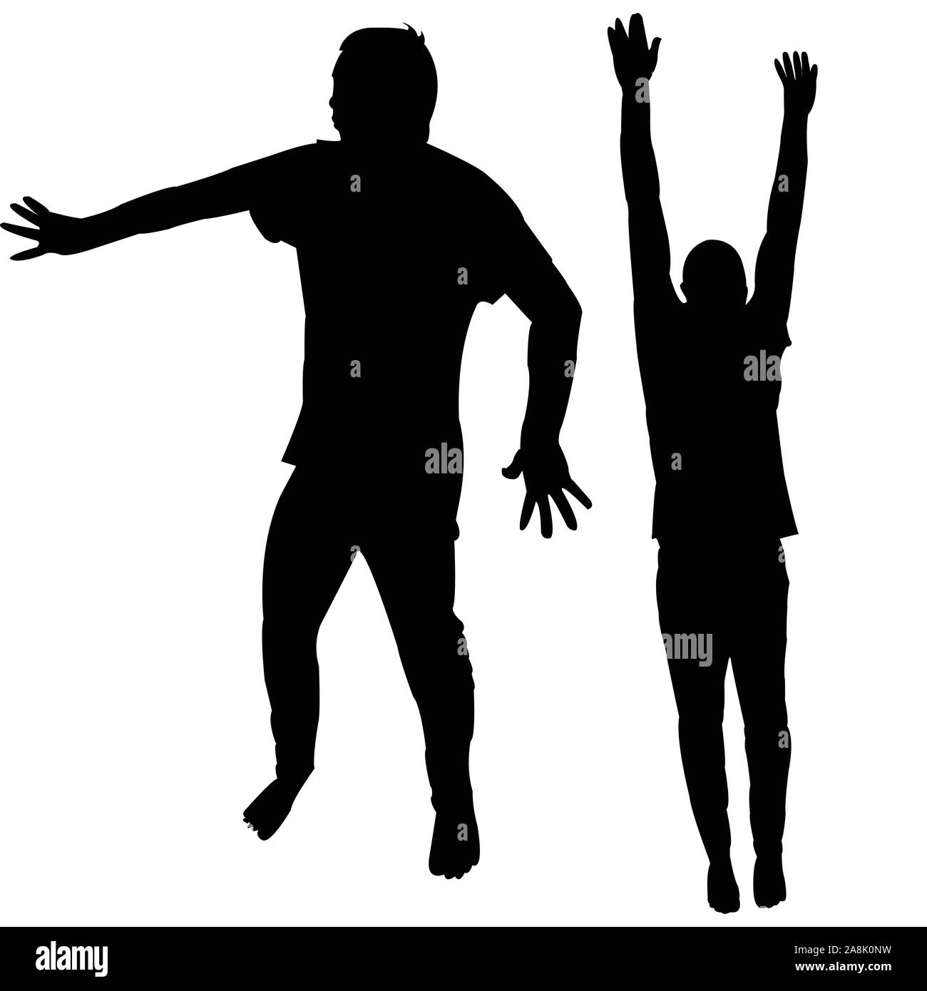 Silhouettes of people full body Stock Vector Images - Alamy