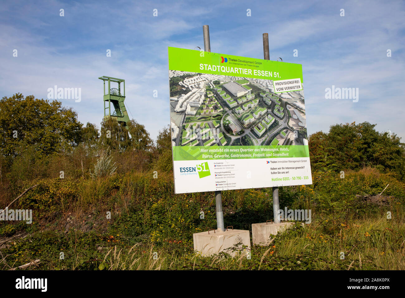 Construction site of the real estate project Stadtquartier Essen 51, in  Essen, on the site of the former Krupp Stahlwerk Terrain, Krupp-Gürtel, by  The Stock Photo - Alamy