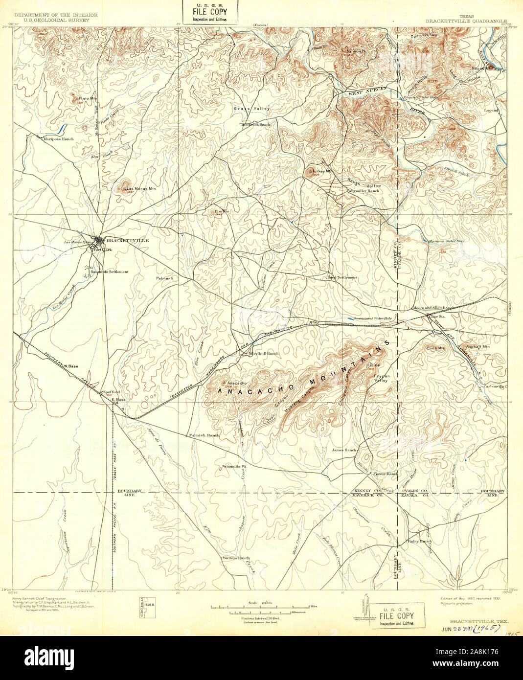 Map of brackettville hires stock photography and images Alamy