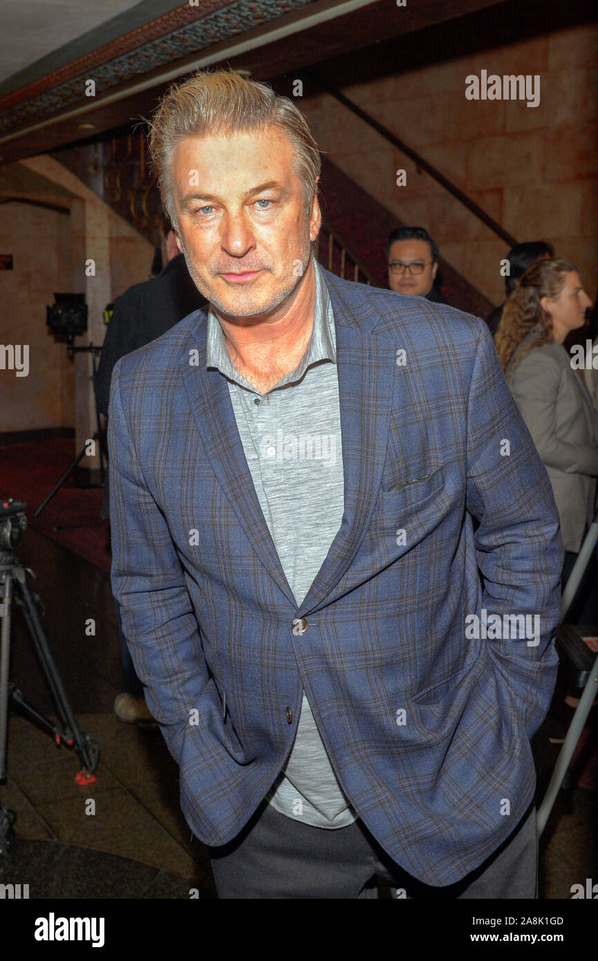 Alec Baldwin attends the Crown Vic screening at Village East Cinema in New York City. Stock Photo