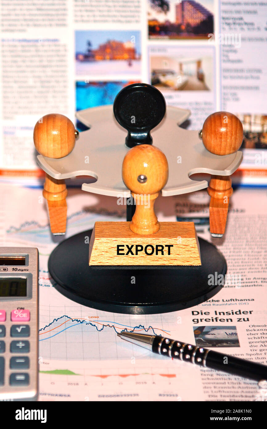 Stempel mit der Aufschrift: Export, Stock Photo