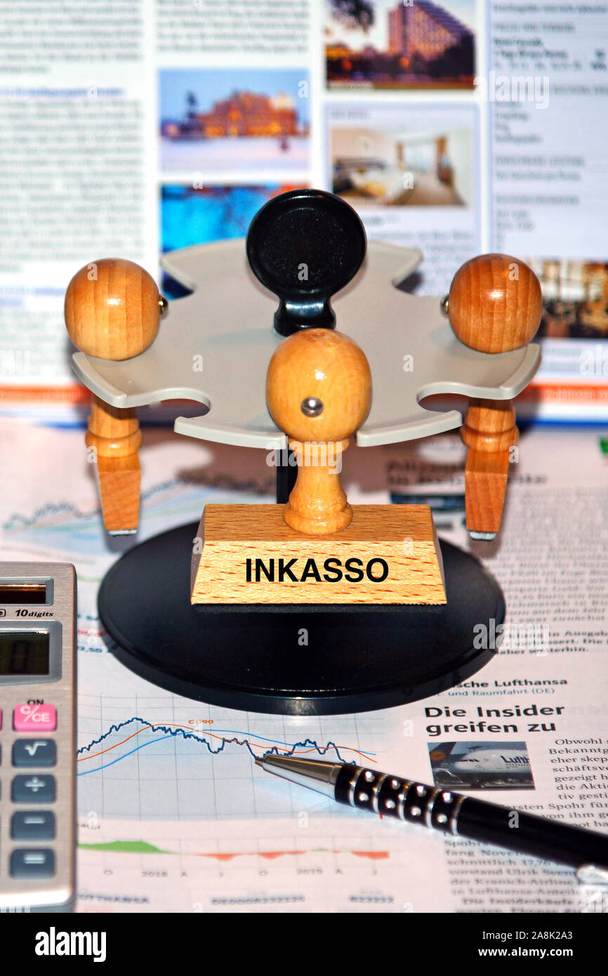 Stempel mit der Aufschrift: Inkasso Stock Photo