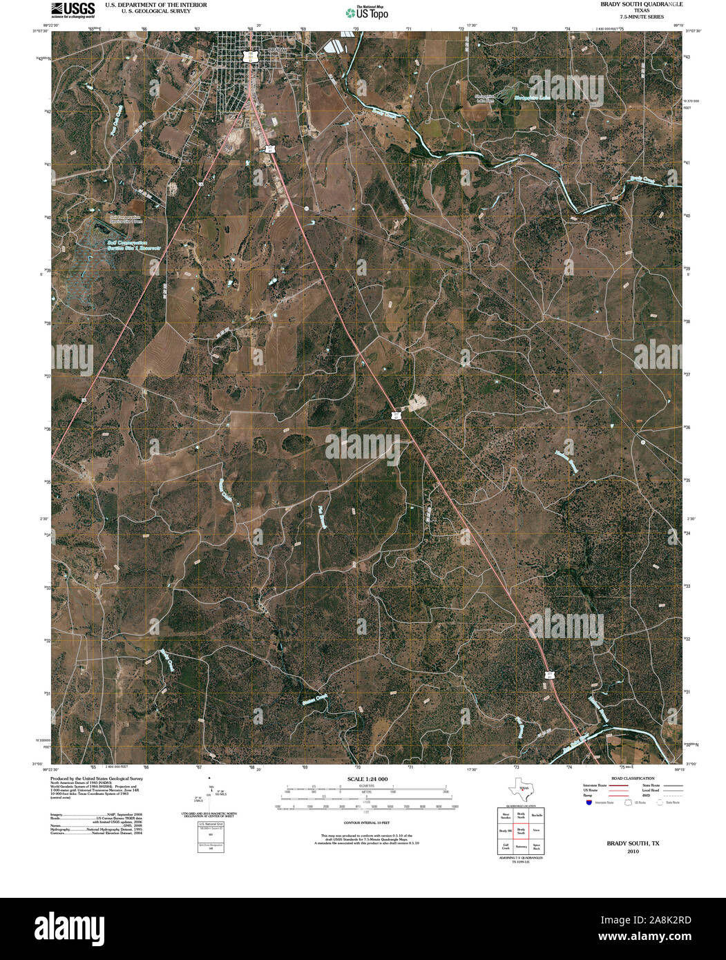 Map of brady texas Cut Out Stock Images & Pictures Alamy