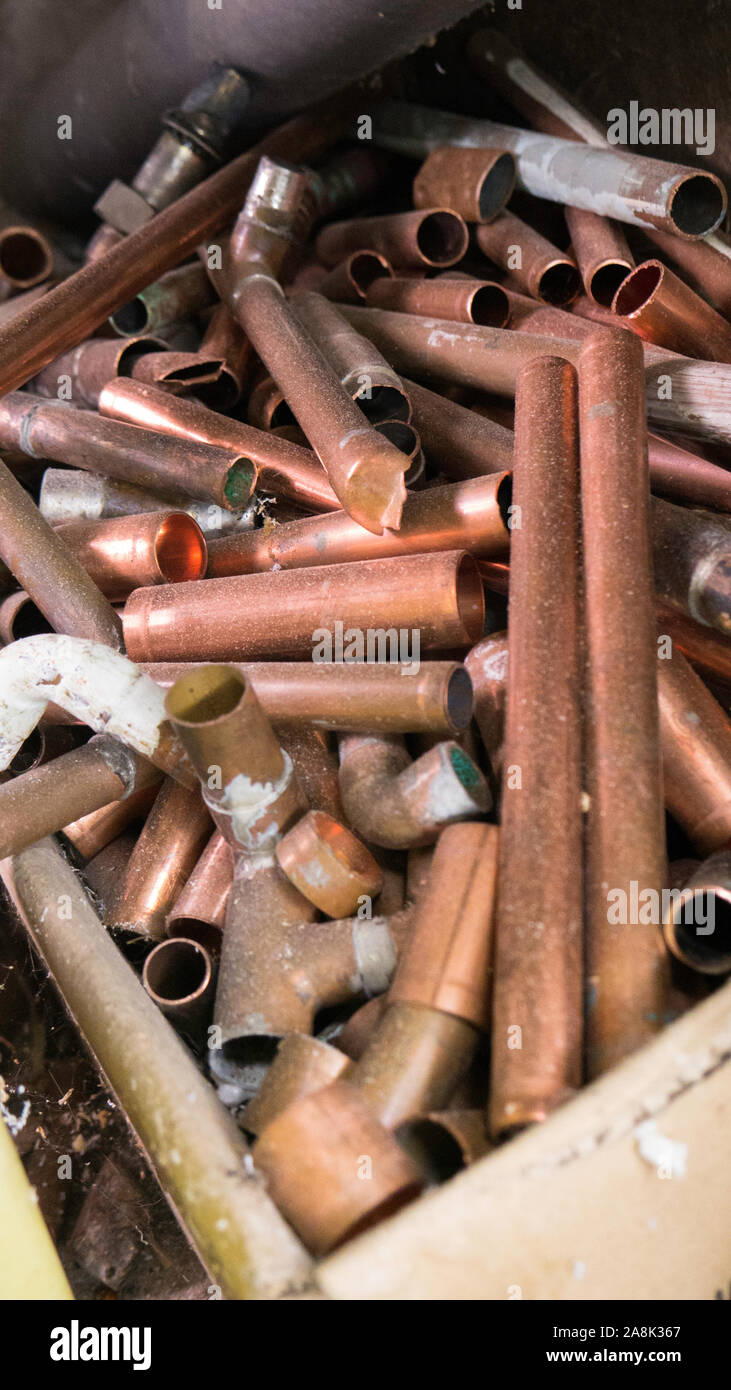Recycling copper pipe hires stock photography and images Alamy