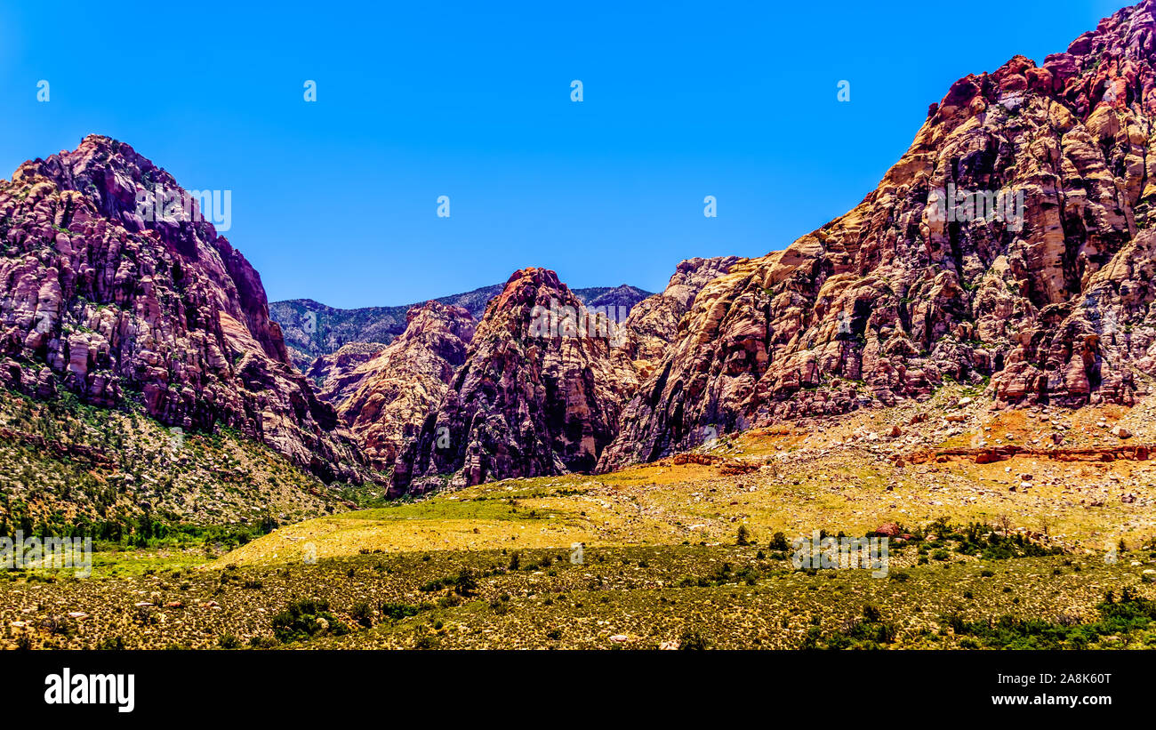 View of the rugged Mountains at Ice Box Canyon from the Scenic Loop