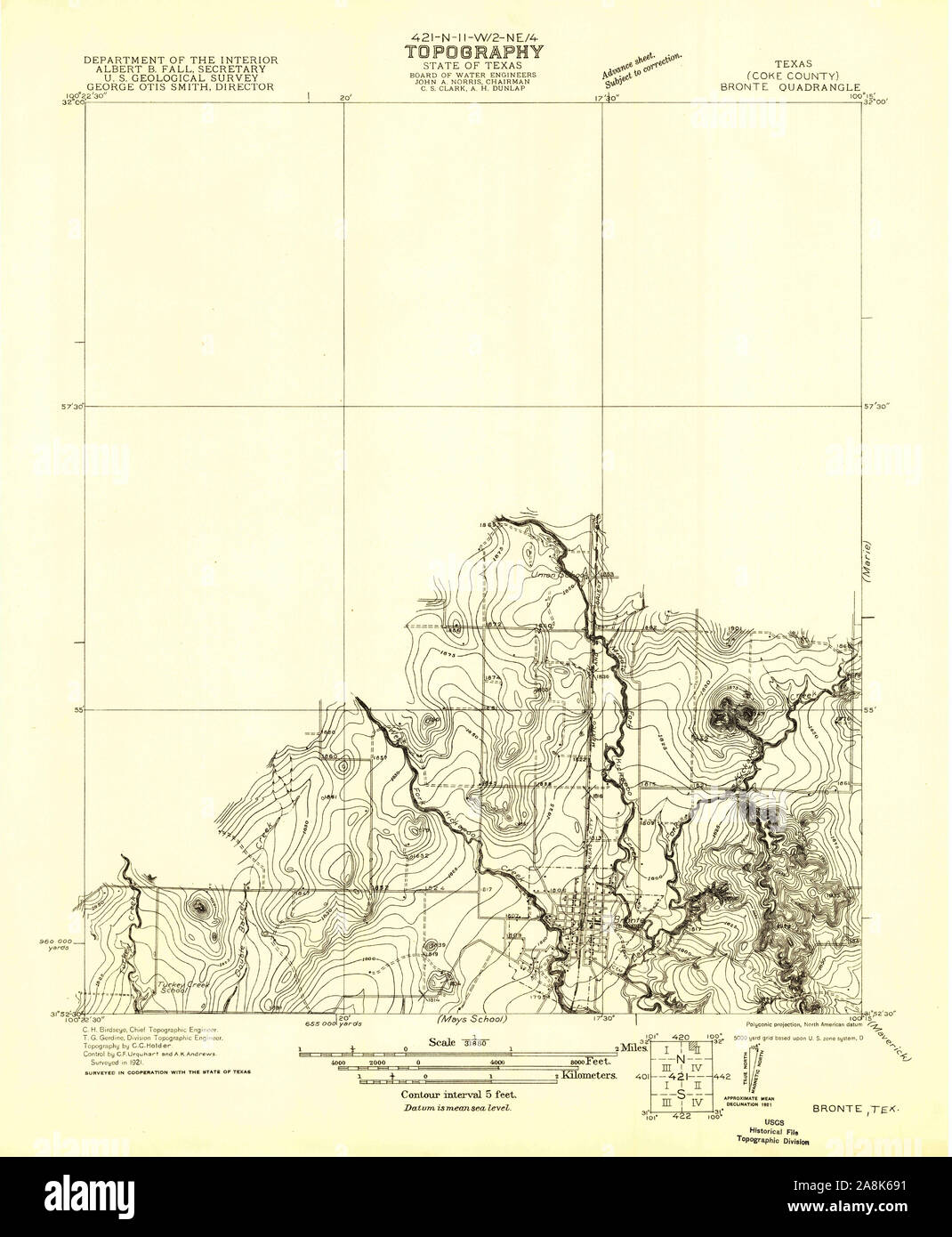 Bronte texas map hires stock photography and images Alamy