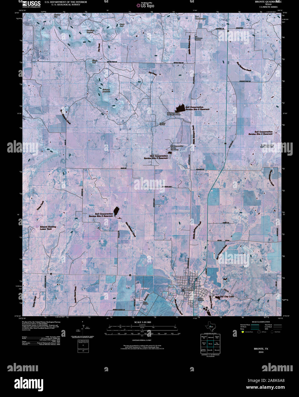 Bronte texas map hires stock photography and images Alamy