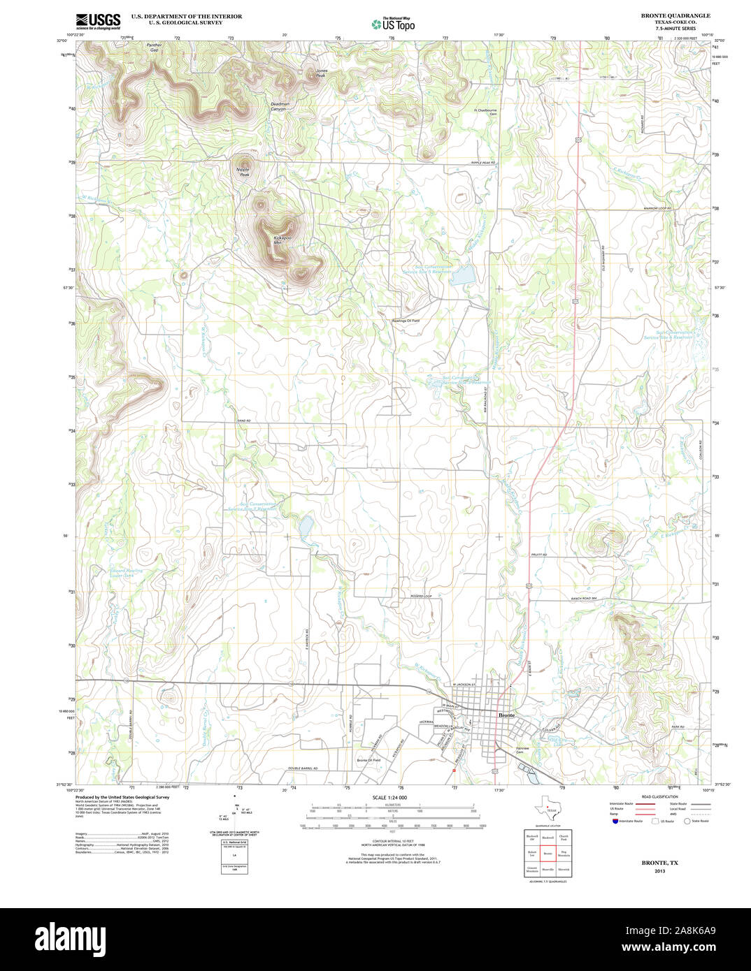 Bronte texas map Cut Out Stock Images & Pictures Alamy