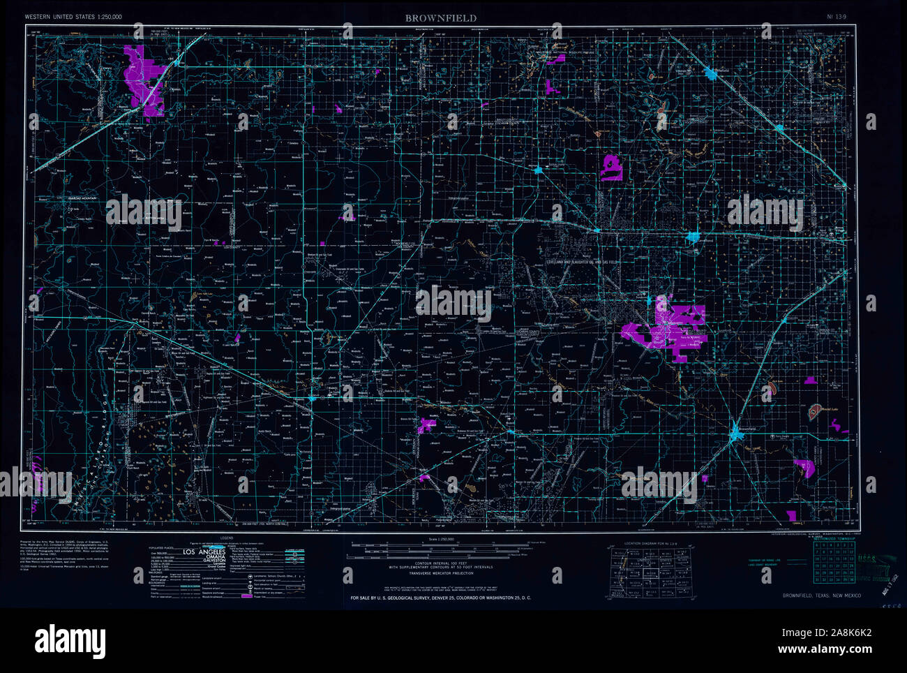 Map of brownfield texas hires stock photography and images Alamy