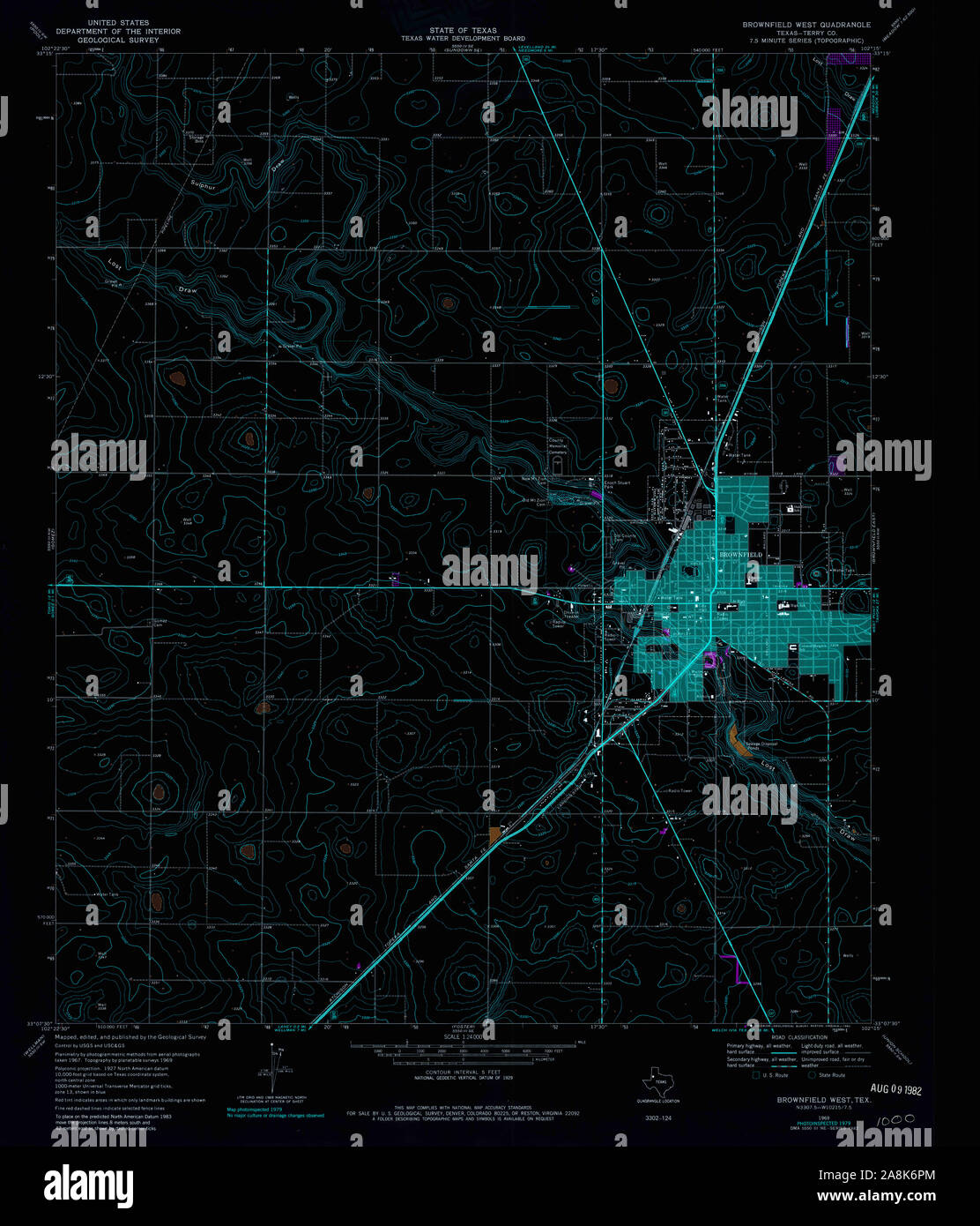 Map of brownfield texas hires stock photography and images Alamy