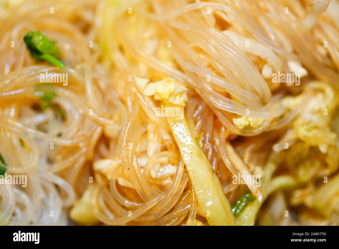 Chinese cold dishes of cucumber, vermicelli and cabbage Image Stock