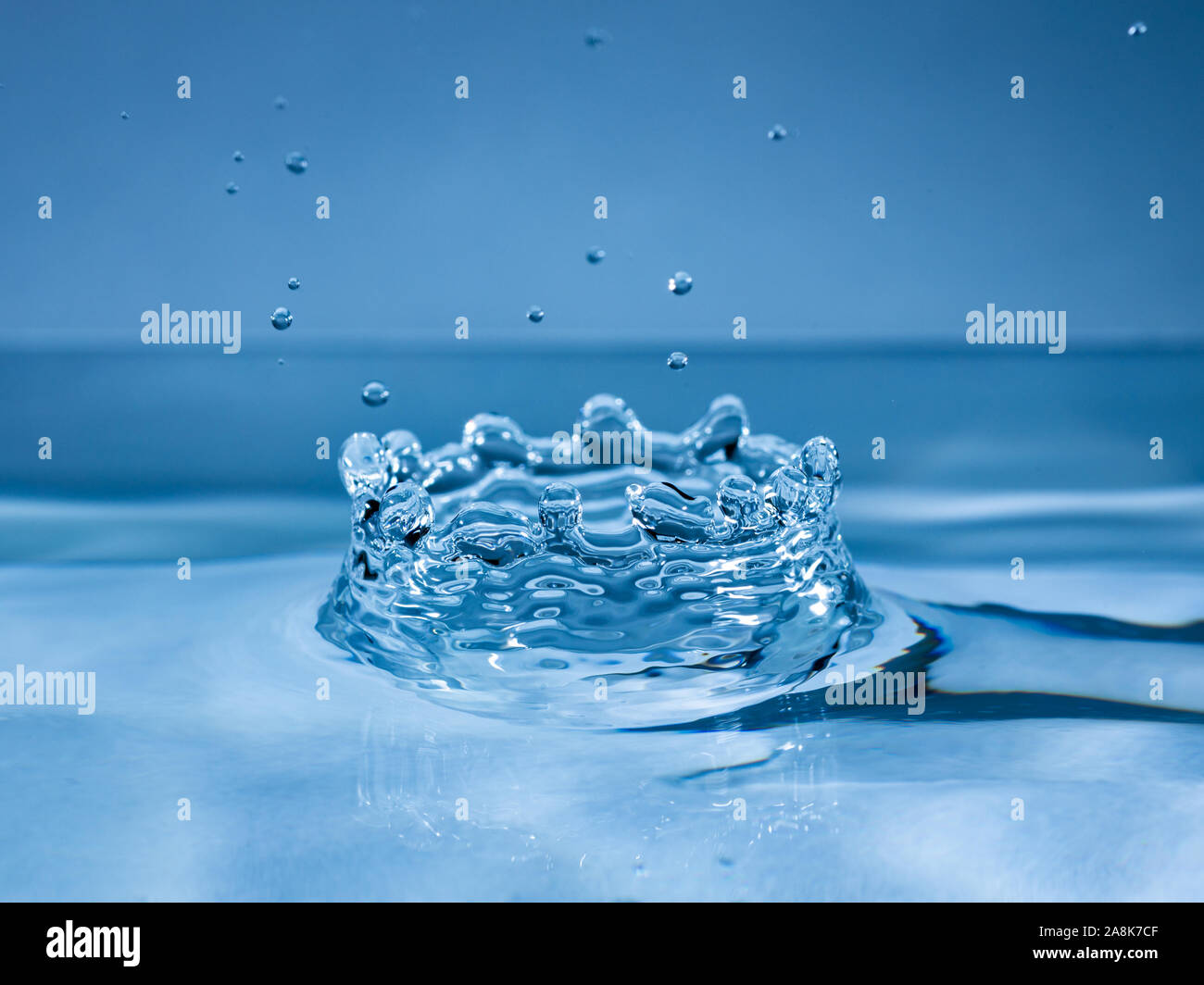 Water drop collision with abstract effect Stock Photo - Alamy