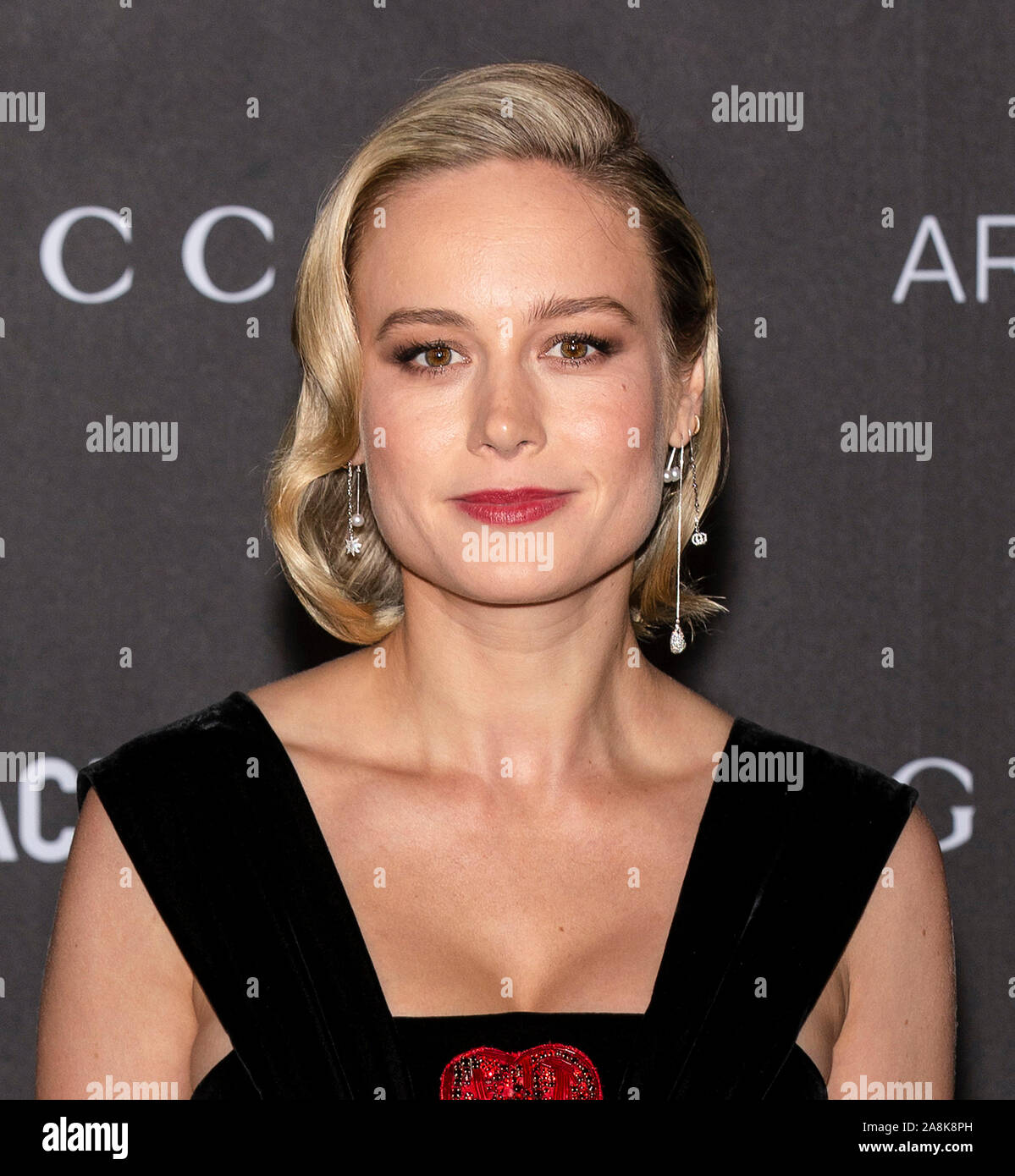 Los Angeles, California - November 02, 2019: Brie Larson arrives at the