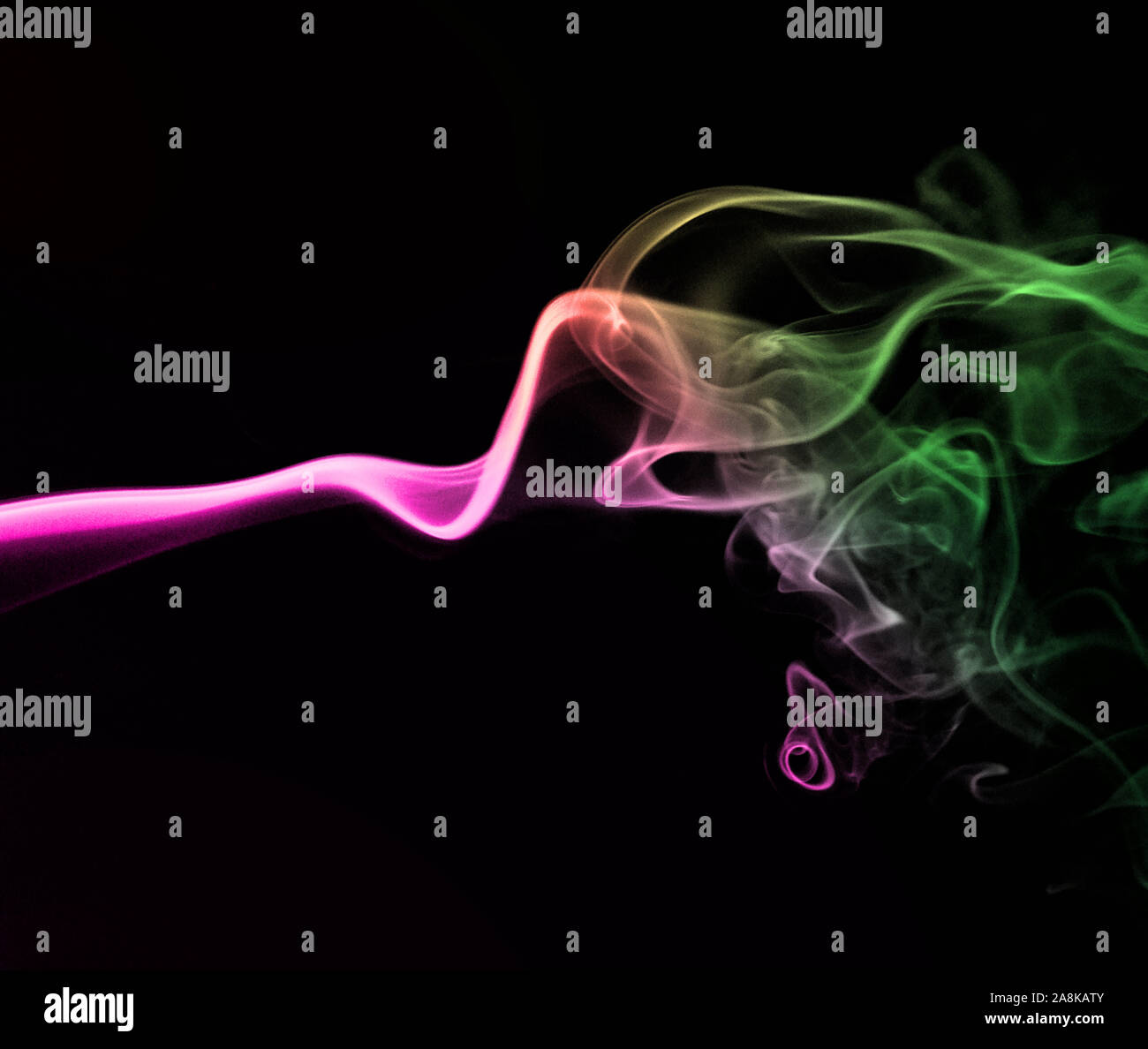 Abstract colorful rainbow smoke background vector illustration Stock Photo