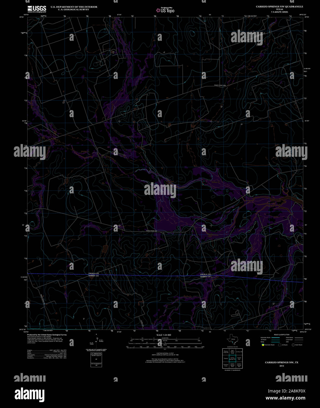 Map of carrizo springs texas hires stock photography and images Alamy
